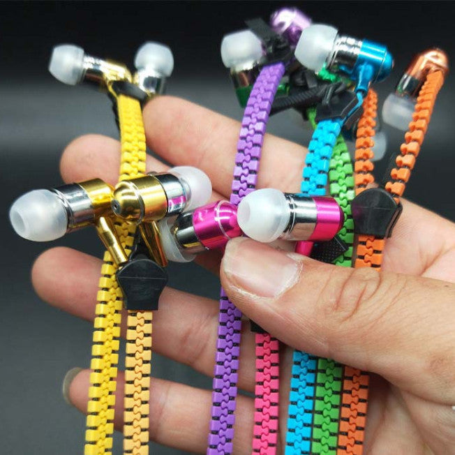 Neon Zipper Earphones