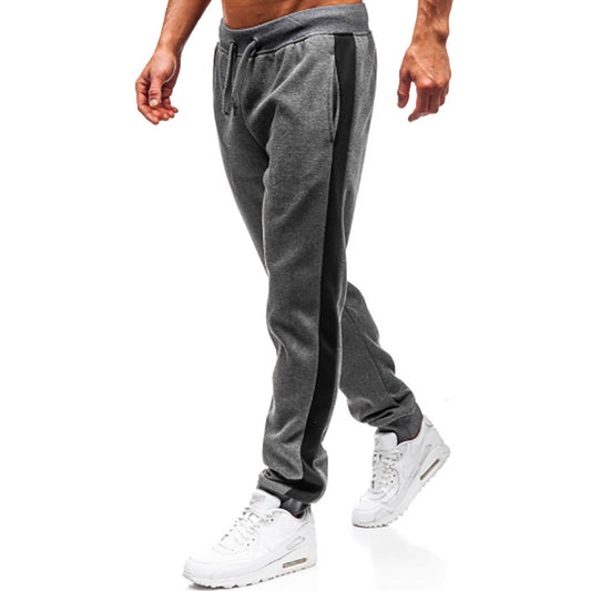 Stylish patchwork casual sweatpants