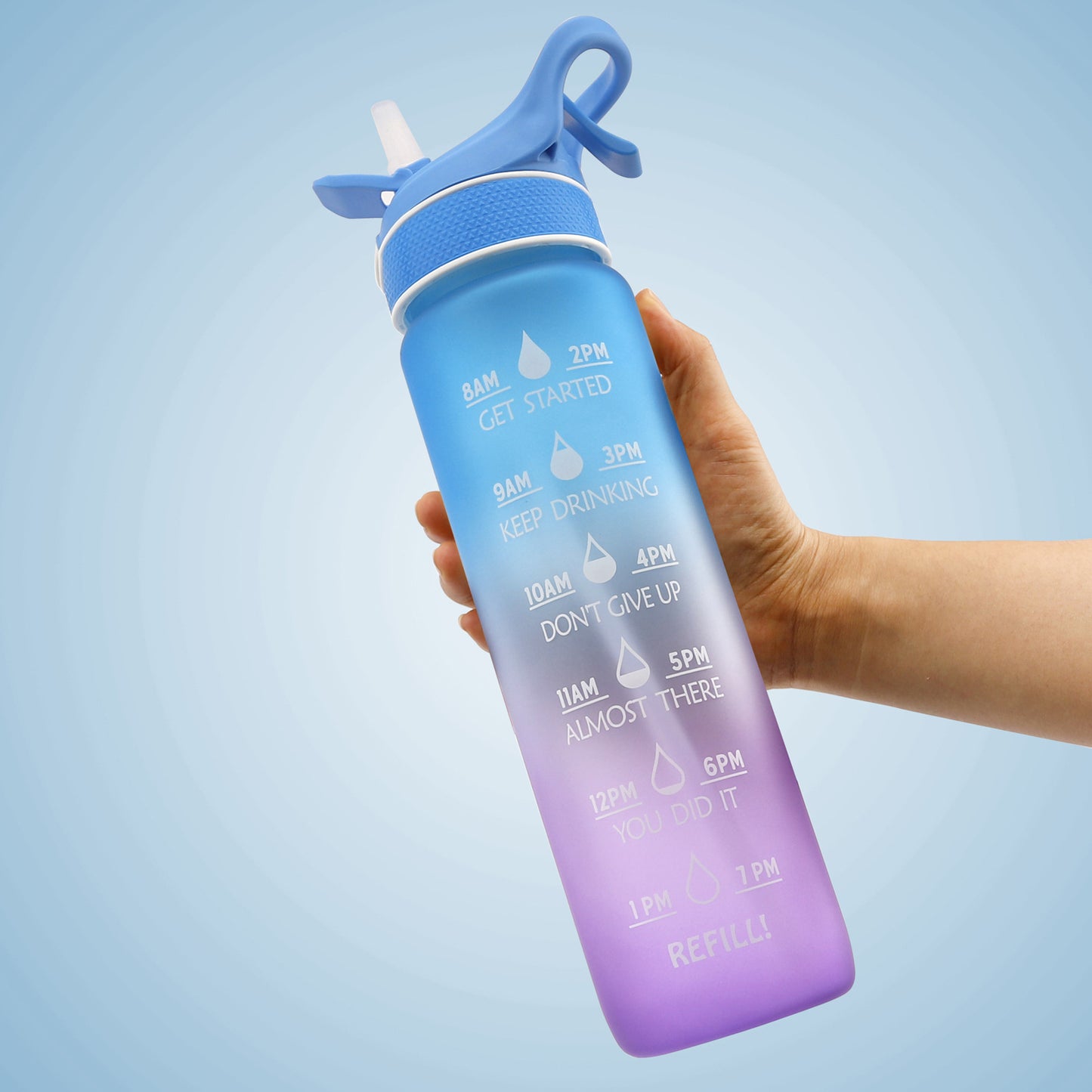 Motivation Tracker Water Bottle