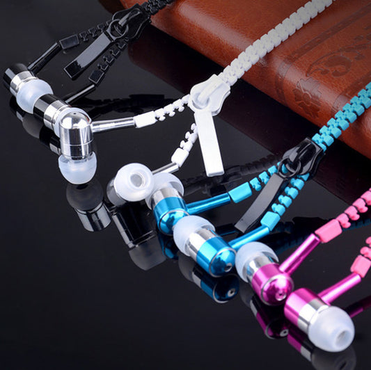 Neon Zipper Earphones