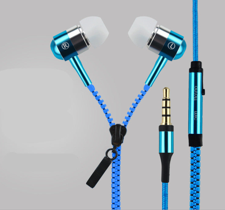 Neon Zipper Earphones