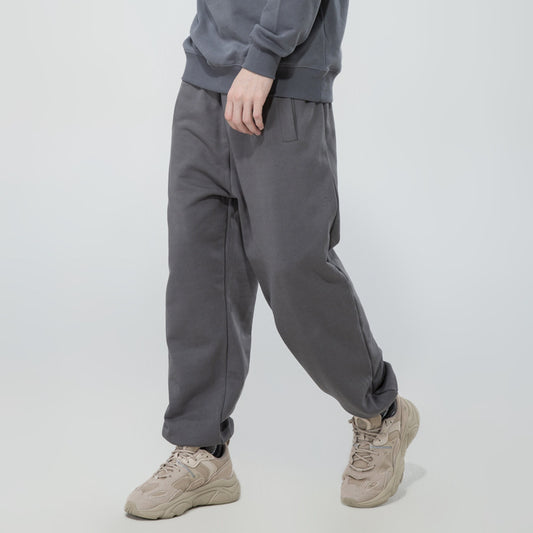 Men's Cotton Casual Sweatpants Thickened Solid Color