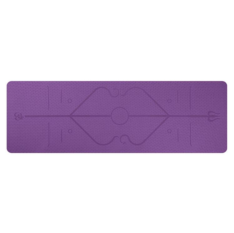 Yoga Mat with Position Line